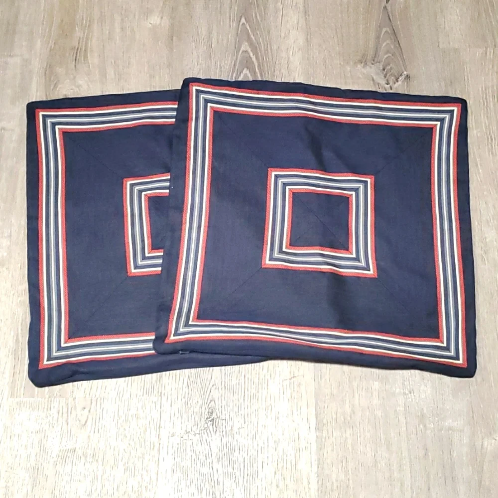 Pottery Barn Bundle 2 pillow cotton decor covers case size 18x18